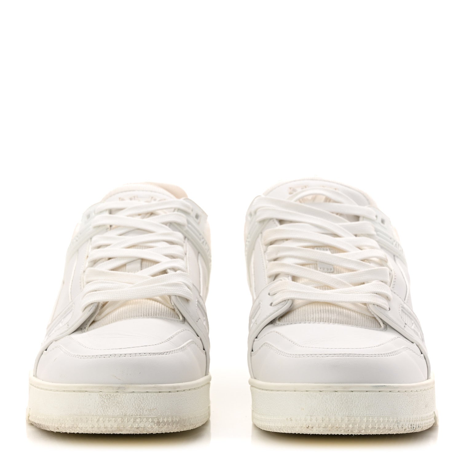 Calfskin Mens LV Trainer Sneakers 9.5 White £¨ Direct shipment via from wholesalehk.shop