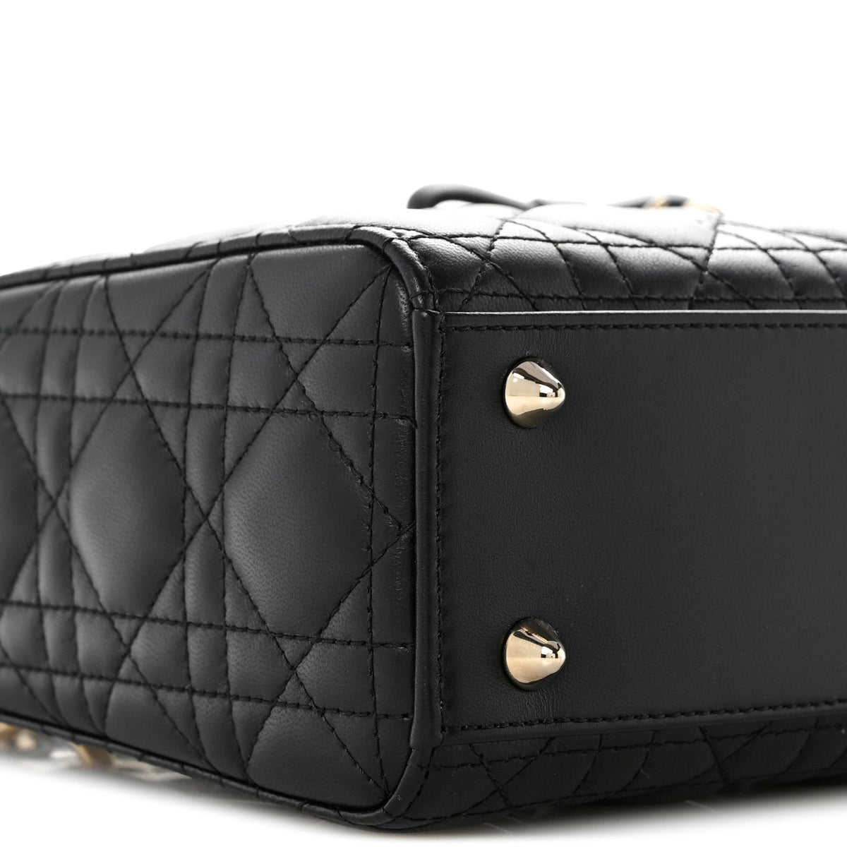 Lambskin Cannage Small Lady Dior Black wholesalehk.shop