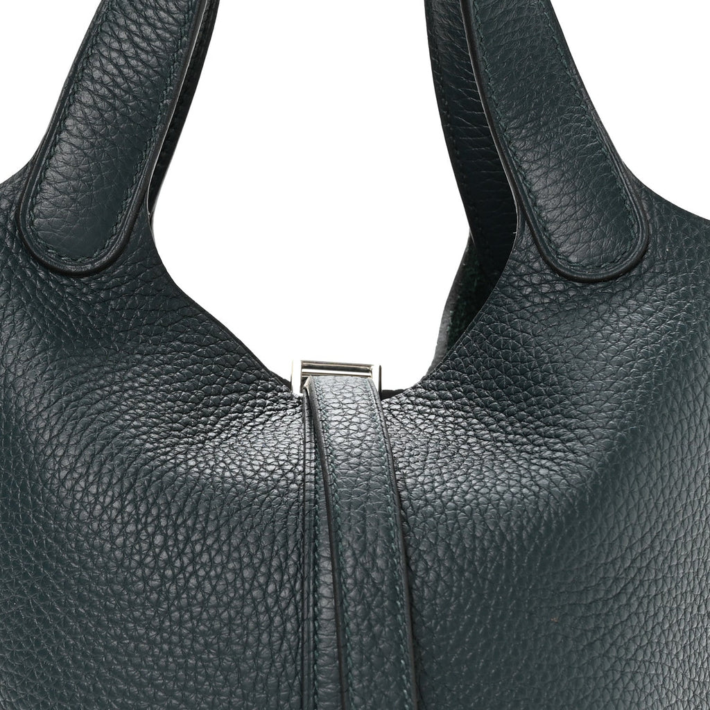 Taurillon Clemence Picotin Lock 18 PM Vert Cypress £¨ Direct shipment via from wholesalehk.shop