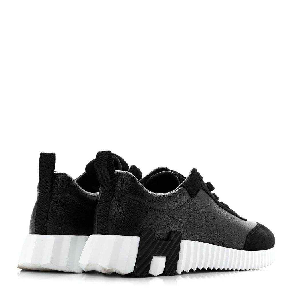 Goatskin Suede Goatskin Bouncing Sneakers 37 Black wholesalehk.shop