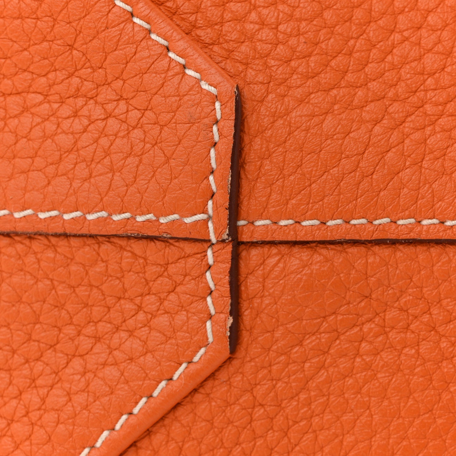 Taurillon Clemence Double Sens 45 Reversible Tote Orange Gold £¨ Direct shipment via from wholesalehk.shop
