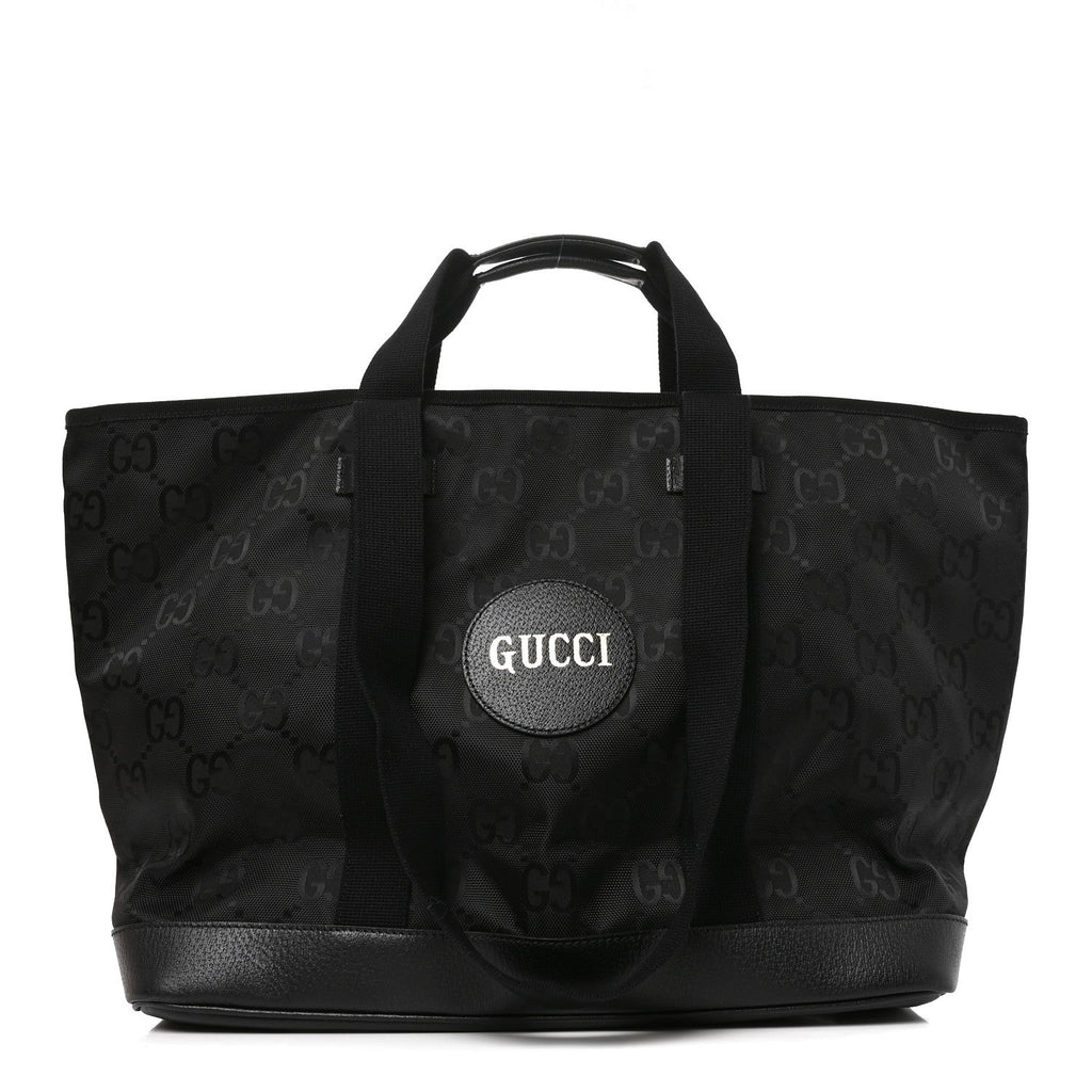 Econyl Nylon Monogram Medium Off The Grid Tote Bag Black wholesalehk.shop