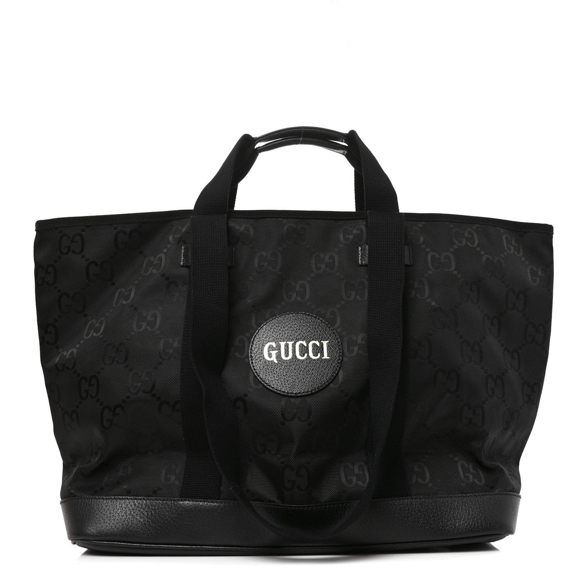 Econyl Nylon Monogram Medium Off The Grid Tote Bag Black wholesalehk.shop