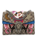 GG Supreme Monogram Embroidered Medium Dionysus Shoulder Bag Blue wholesalehk.shop