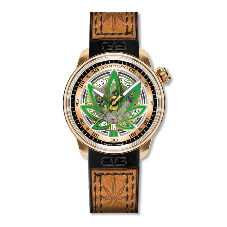 Bomberg CBD Golden Limited Edition BB-01 Automatic Men's Watch wholesalehk.shop