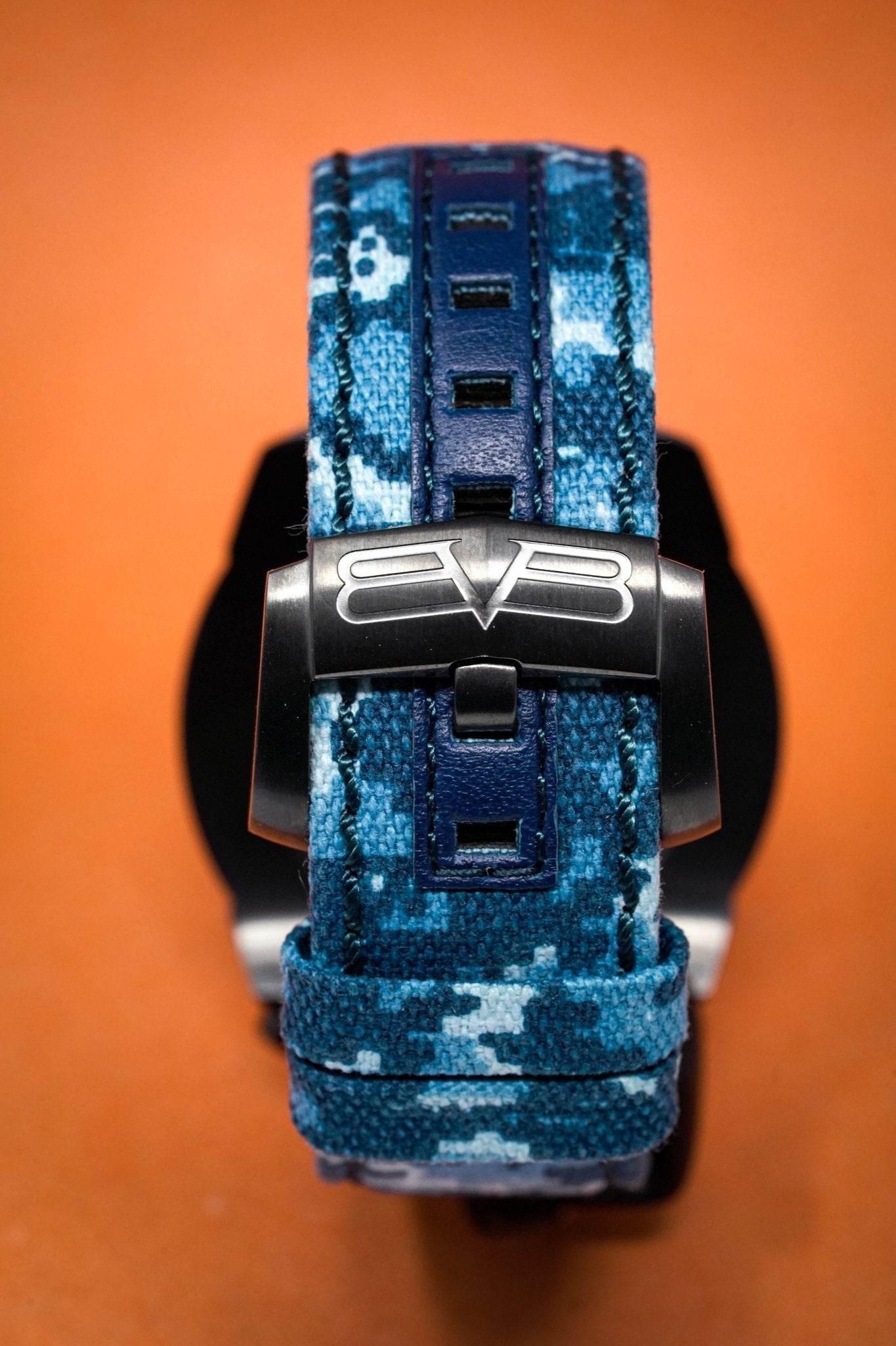 Bomberg Men's Chronograph Watch BOLT-68 Blue Camo Limited Edition wholesalehk.shop