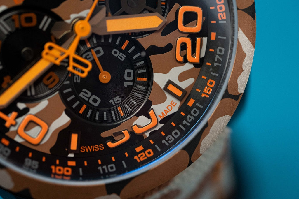 Bomberg Men's Chronograph Watch BOLT-68 Orange Camouflage Limited Edition wholesalehk.shop