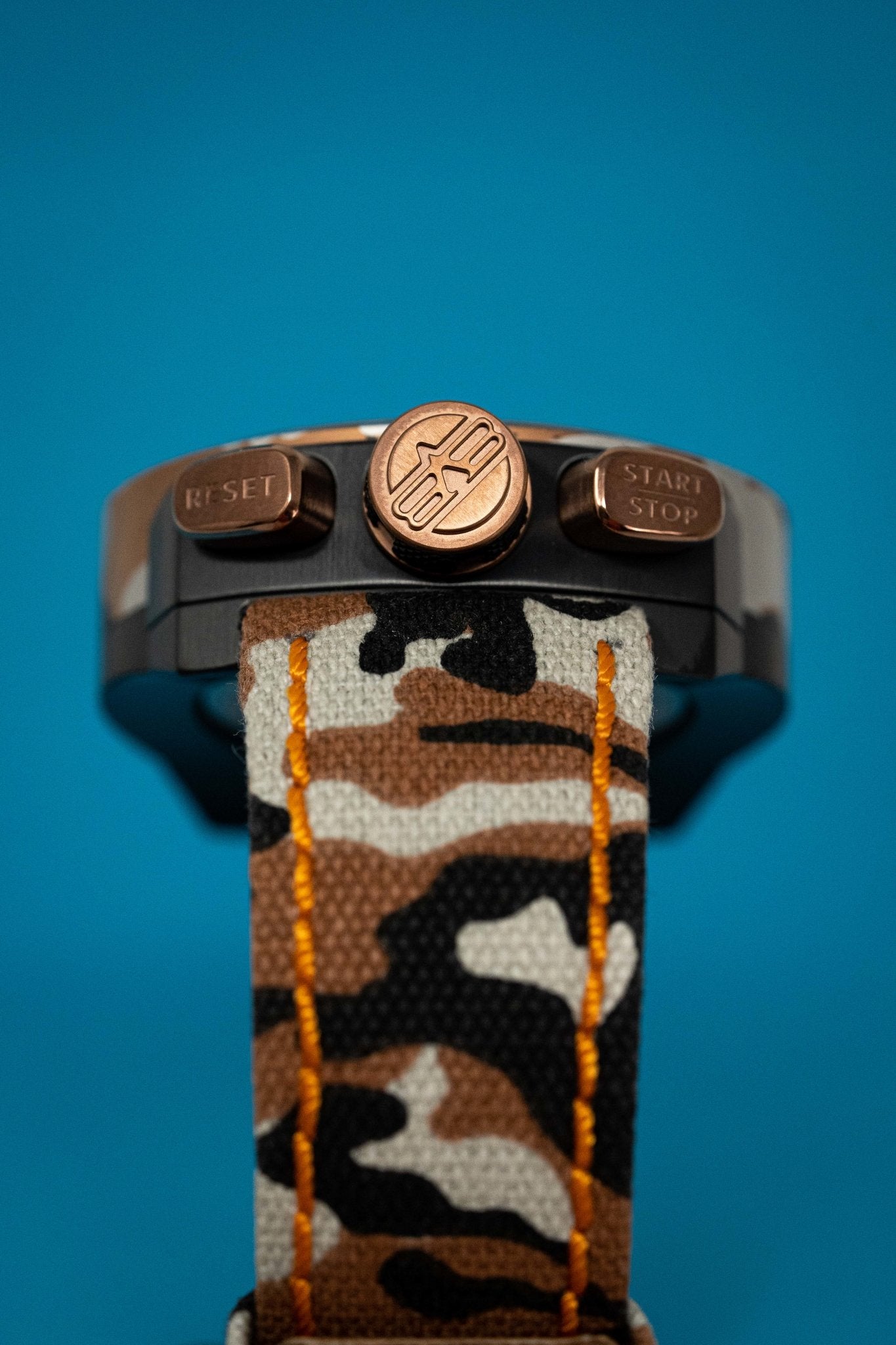 Bomberg Men's Chronograph Watch BOLT-68 Orange Camouflage Limited Edition wholesalehk.shop