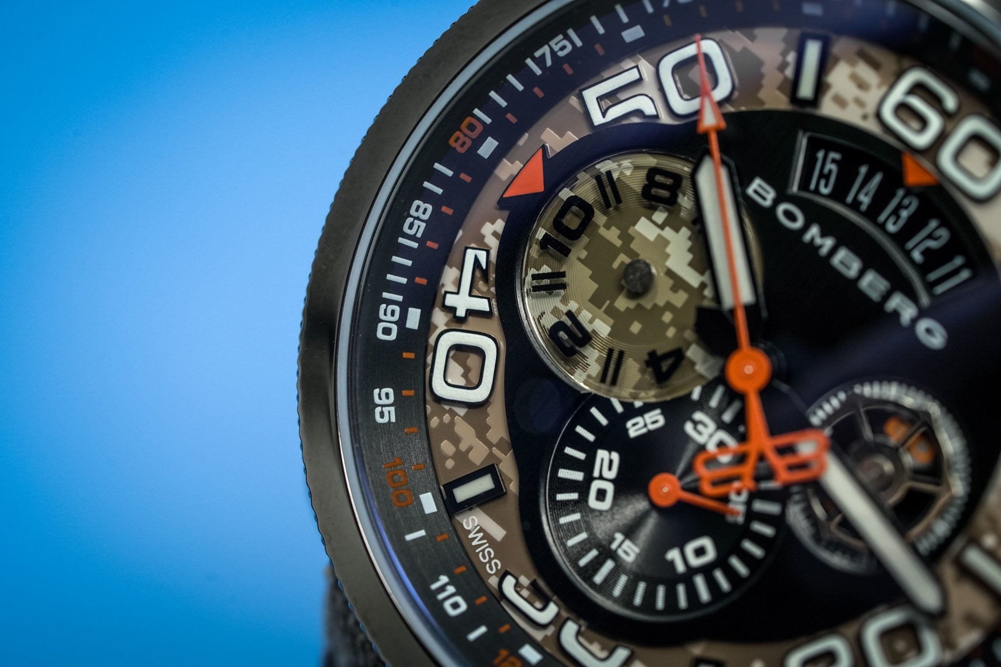 Bomberg Men's Chronograph Watch BOLT-68 Desert Camo Limited Edition wholesalehk.shop
