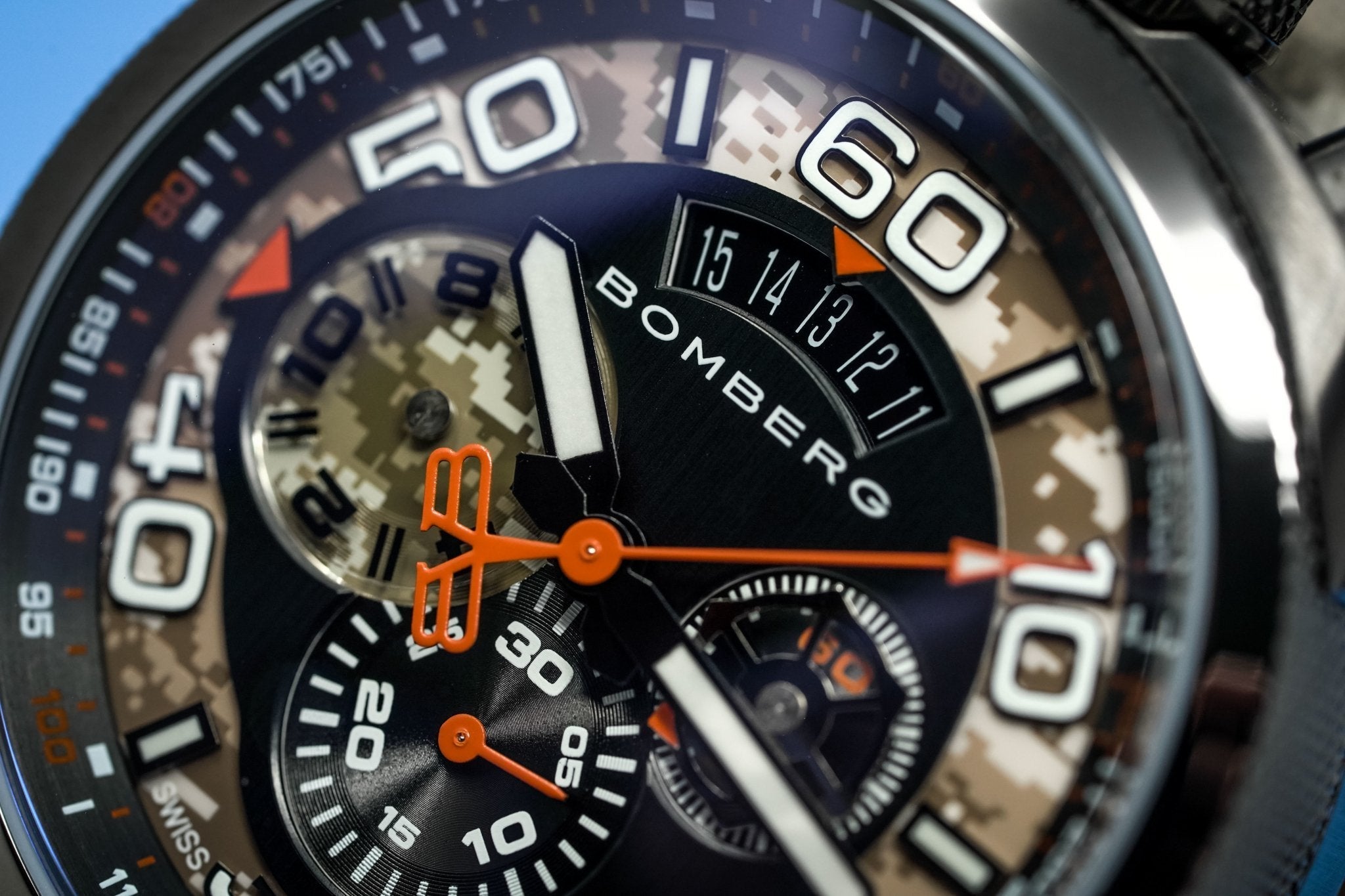 Bomberg Men's Chronograph Watch BOLT-68 Desert Camo Limited Edition wholesalehk.shop