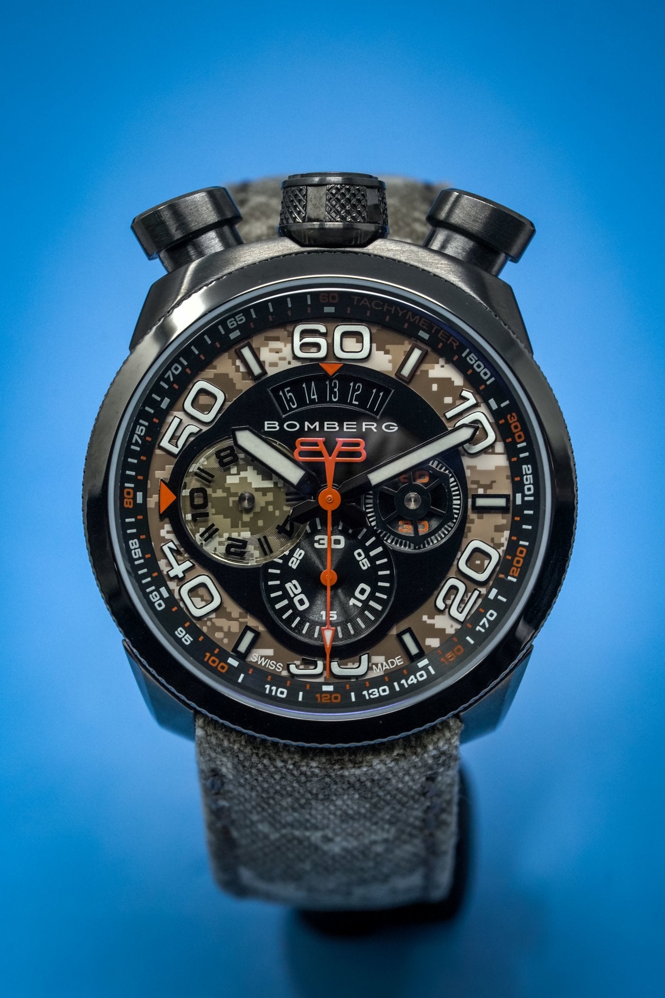 Bomberg Men's Chronograph Watch BOLT-68 Desert Camo Limited Edition wholesalehk.shop