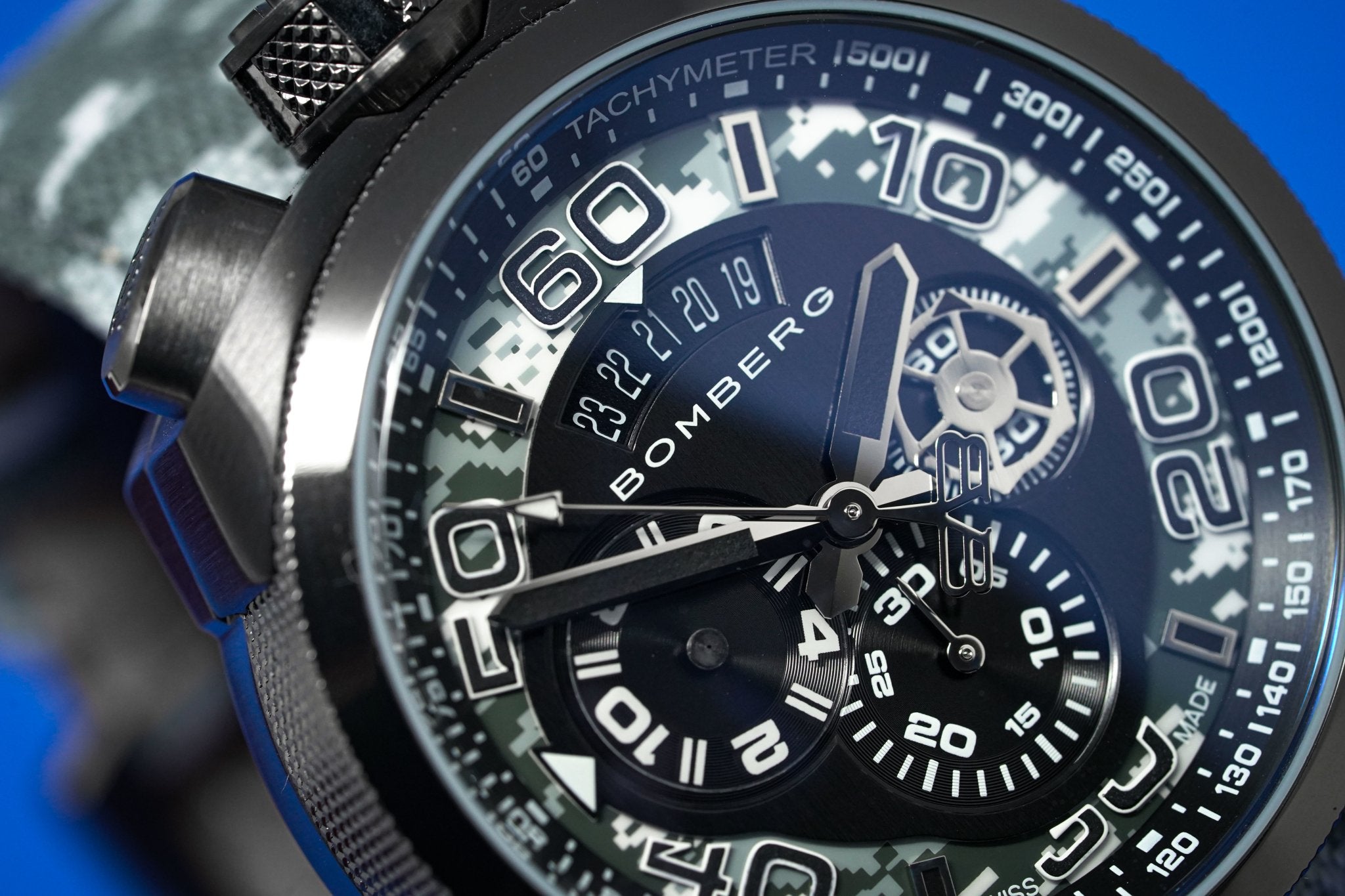 Bomberg Chronograph Watch BOLT-68 Winter Camo Limited Edition wholesalehk.shop