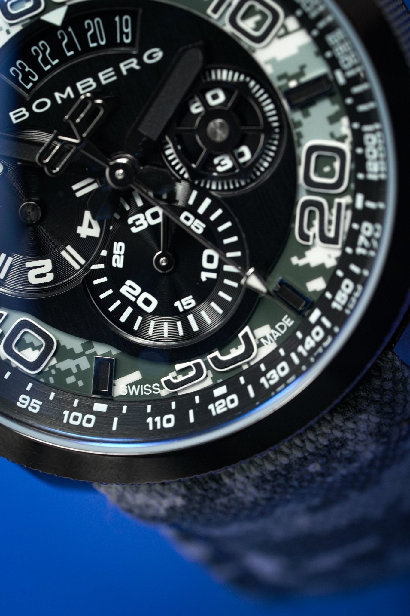 Bomberg Chronograph Watch BOLT-68 Winter Camo Limited Edition wholesalehk.shop