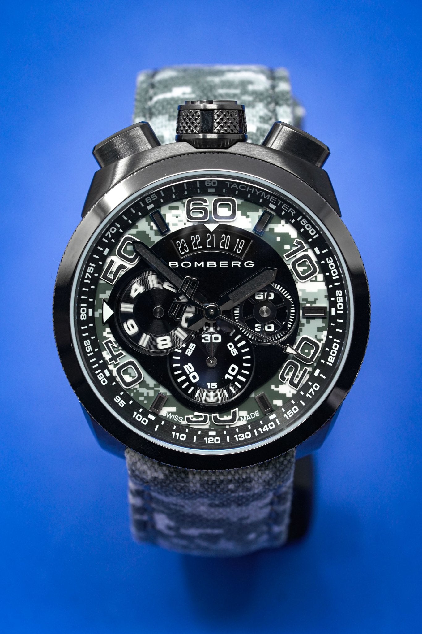 Bomberg Chronograph Watch BOLT-68 Winter Camo Limited Edition wholesalehk.shop