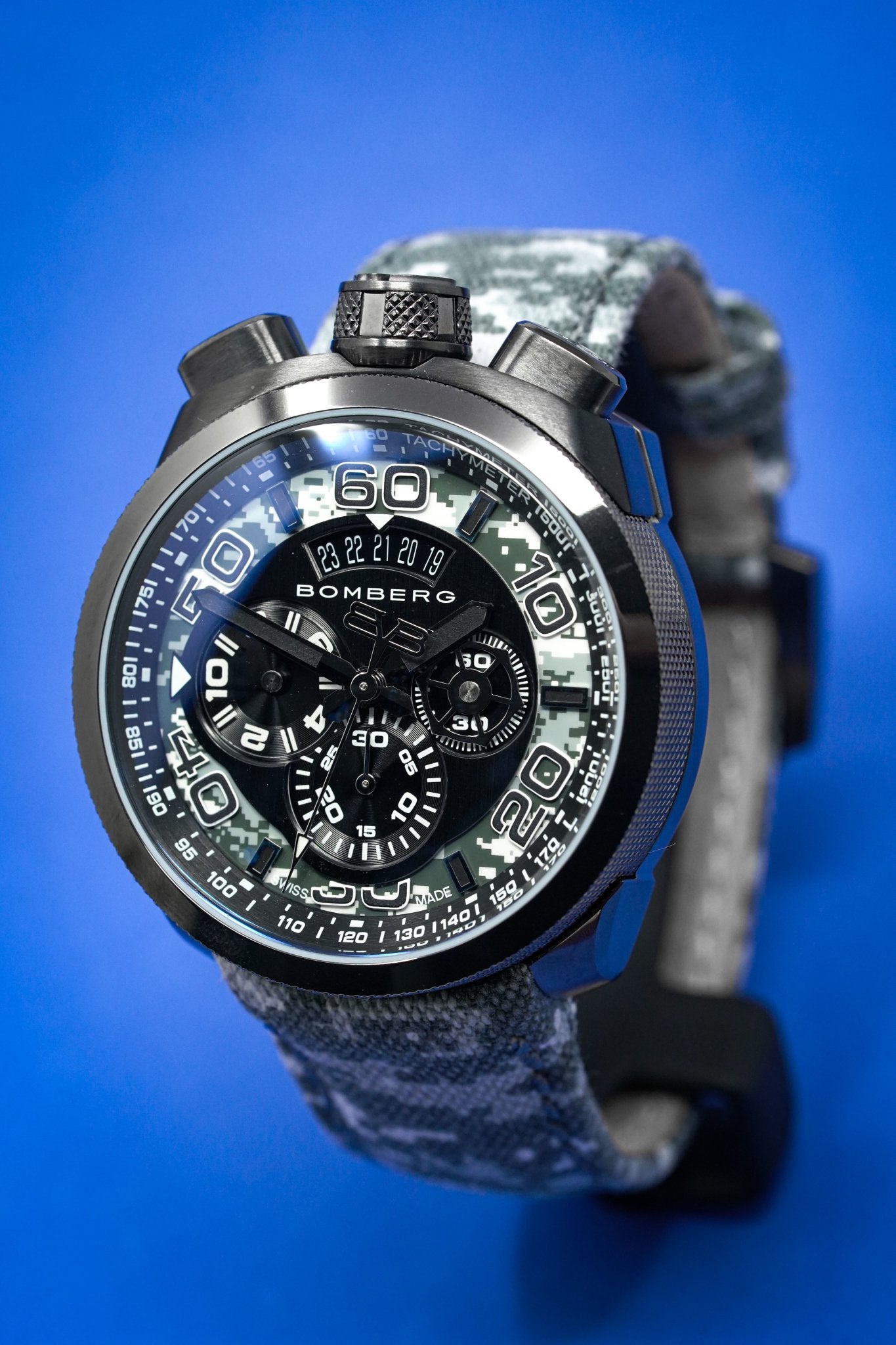 Bomberg Chronograph Watch BOLT-68 Winter Camo Limited Edition wholesalehk.shop