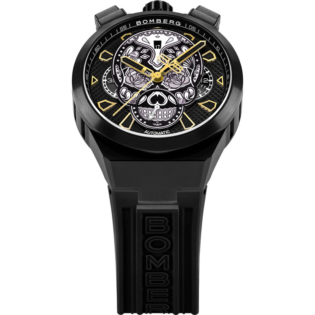 Bomberg Men's Bolt-68 Neo Calaveras Black Watch wholesalehk.shop