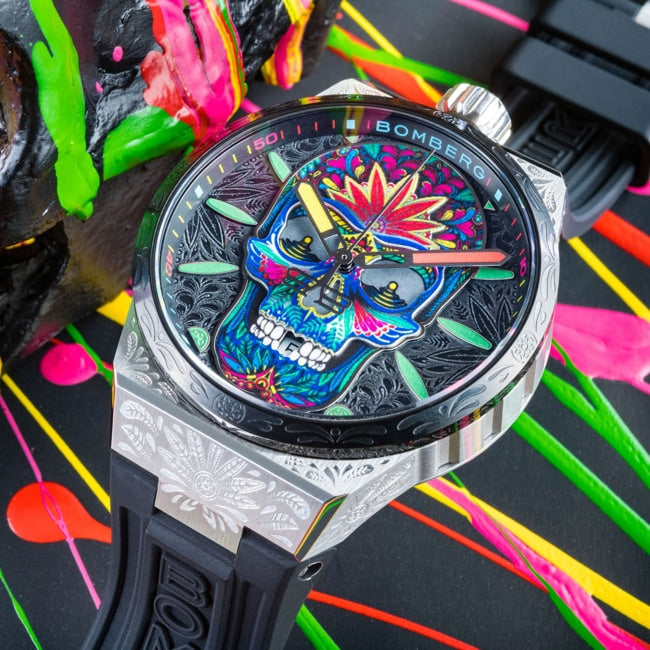 Bomberg Bolt-68 Neo Tulum Skull Men's Black Watch wholesalehk.shop