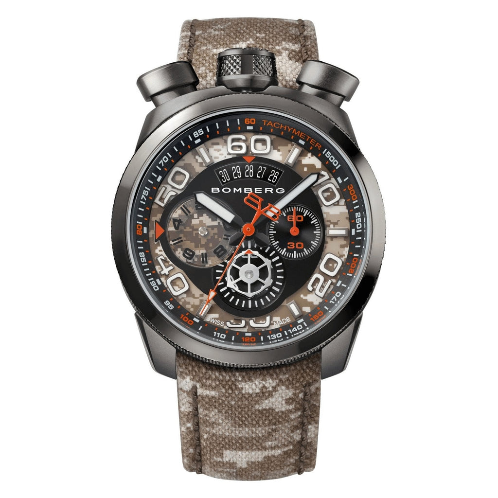 Bomberg Men's Chronograph Watch BOLT-68 Desert Camo Limited Edition wholesalehk.shop