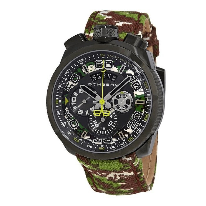 Bomberg Men's Chronograph Watch BOLT-68 Forrest Camo Limited Edition wholesalehk.shop