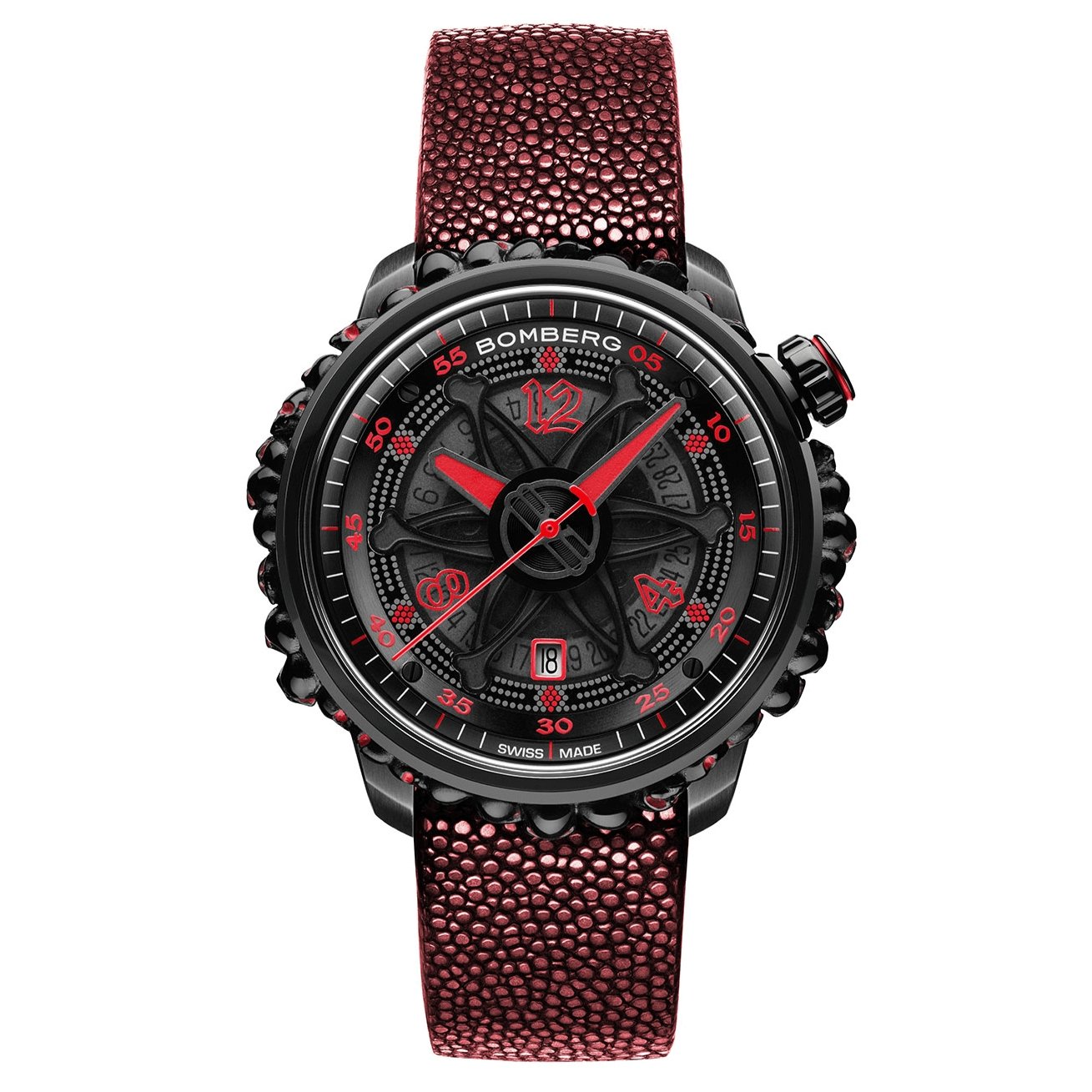 Bomberg Watch BB-01 Automatic Red Catacomb Limited Edition wholesalehk.shop