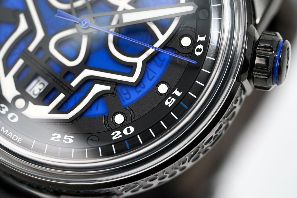 Bomberg Watch BB-01 Automatic Blue Skull wholesalehk.shop