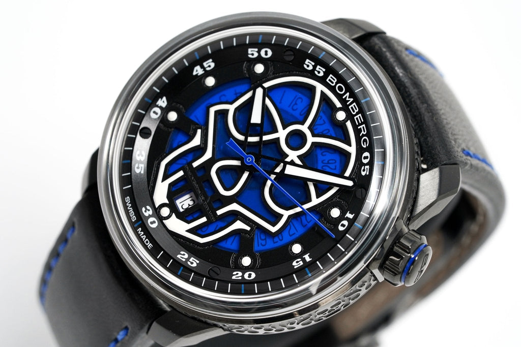 Bomberg Watch BB-01 Automatic Blue Skull wholesalehk.shop
