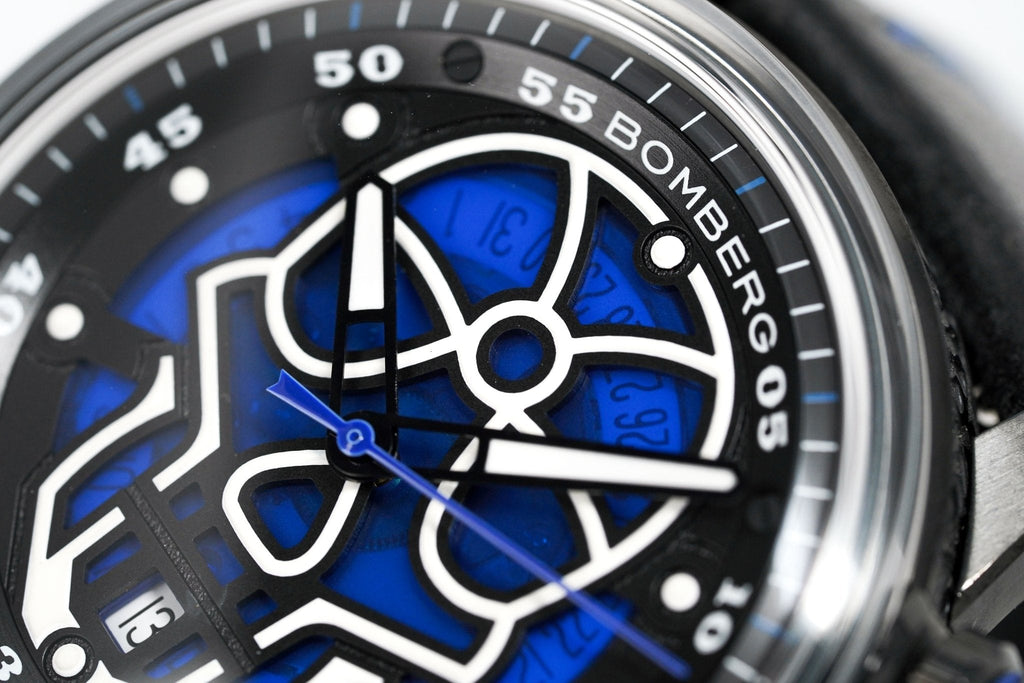 Bomberg Watch BB-01 Automatic Blue Skull wholesalehk.shop