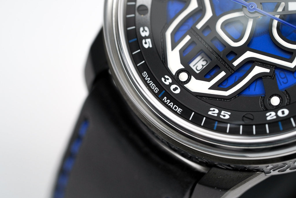 Bomberg Watch BB-01 Automatic Blue Skull wholesalehk.shop