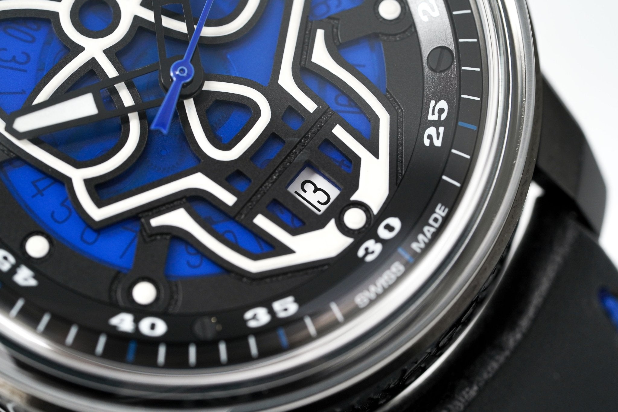 Bomberg Watch BB-01 Automatic Blue Skull wholesalehk.shop