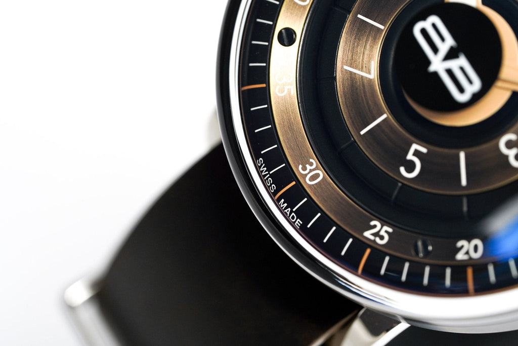 Bomberg Men's Watch BB-01 Black PVD Brown wholesalehk.shop