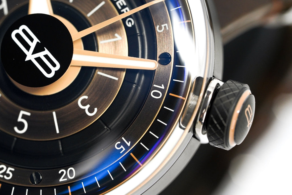 Bomberg Men's Watch BB-01 Black PVD Brown wholesalehk.shop