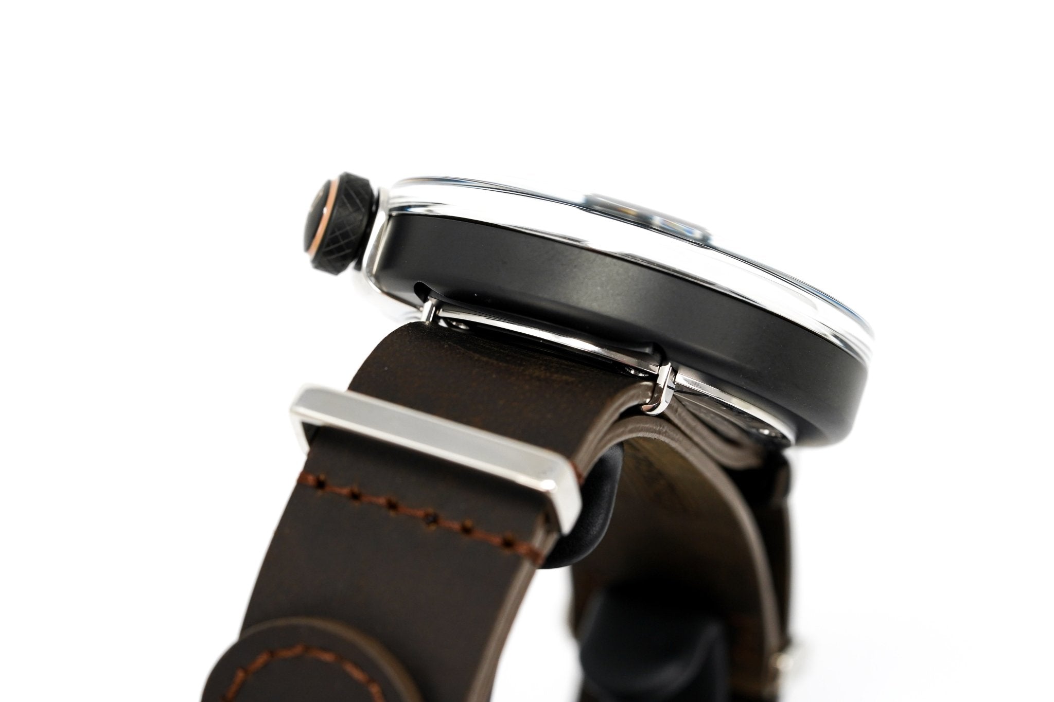 Bomberg Men's Watch BB-01 Black PVD Brown wholesalehk.shop