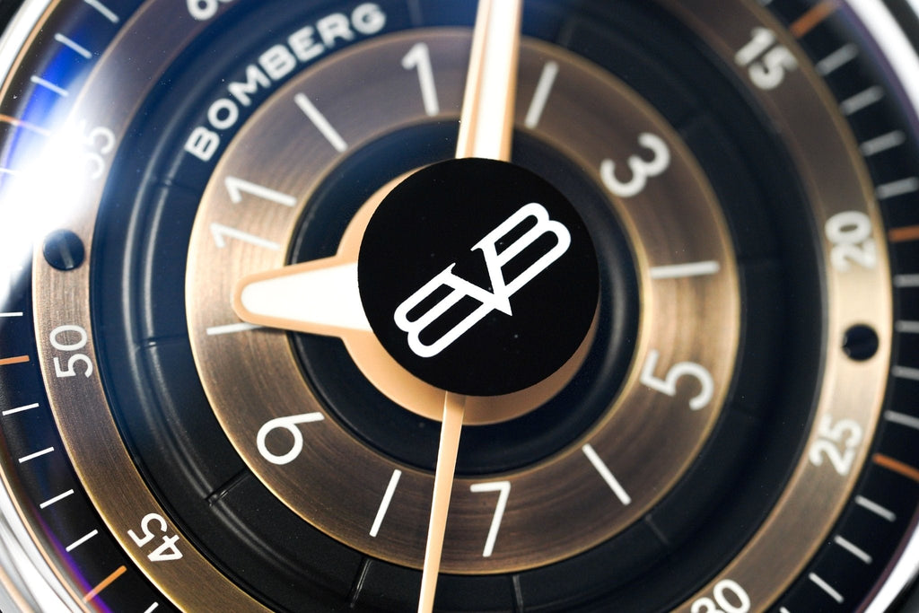 Bomberg Men's Watch BB-01 Black PVD Brown wholesalehk.shop