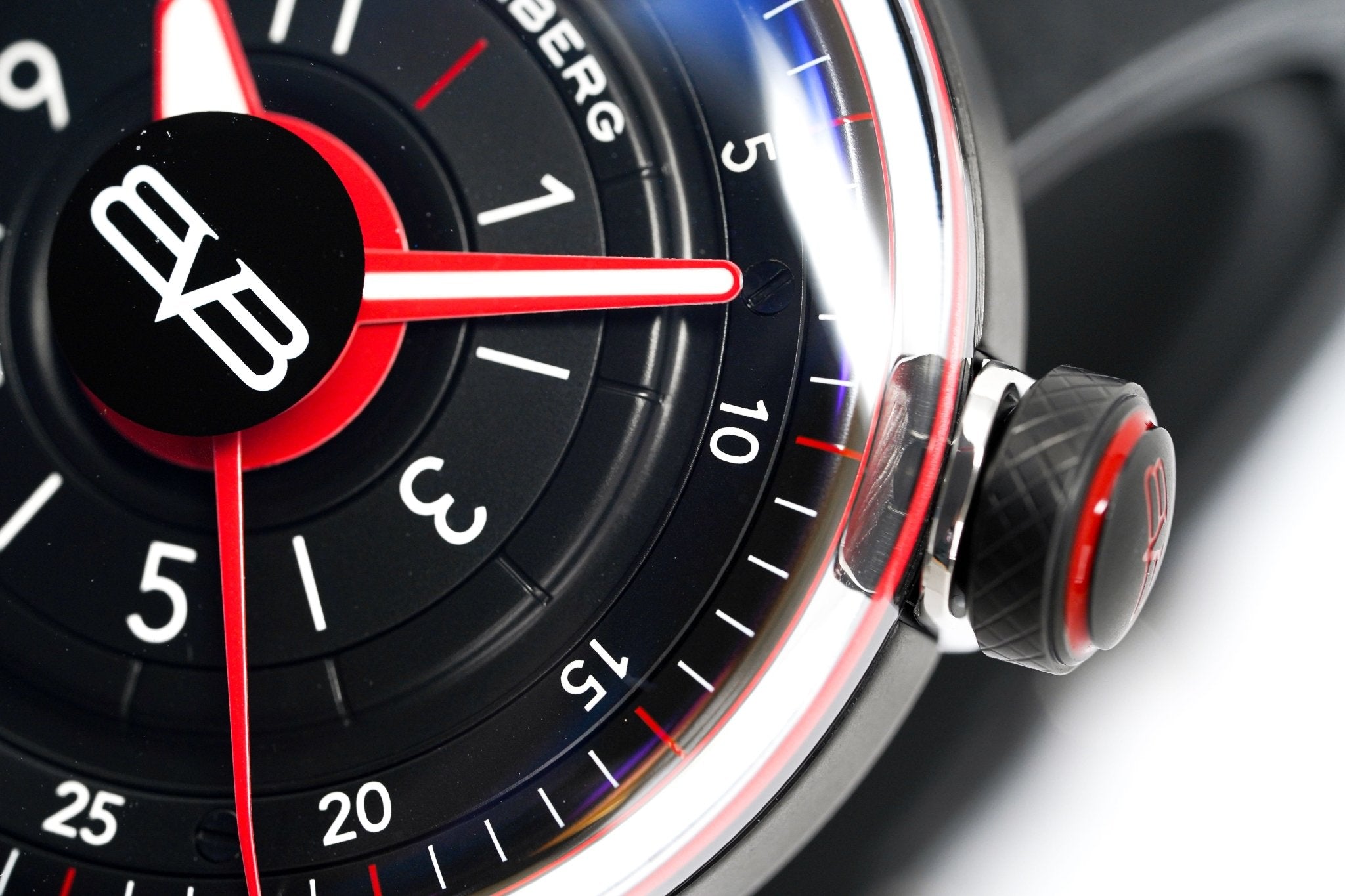 Bomberg Men's Watch BB-01 Black PVD Red wholesalehk.shop