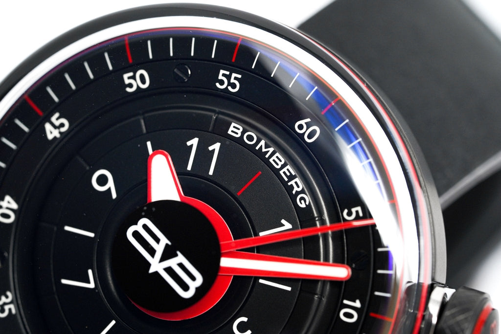 Bomberg Men's Watch BB-01 Black PVD Red wholesalehk.shop
