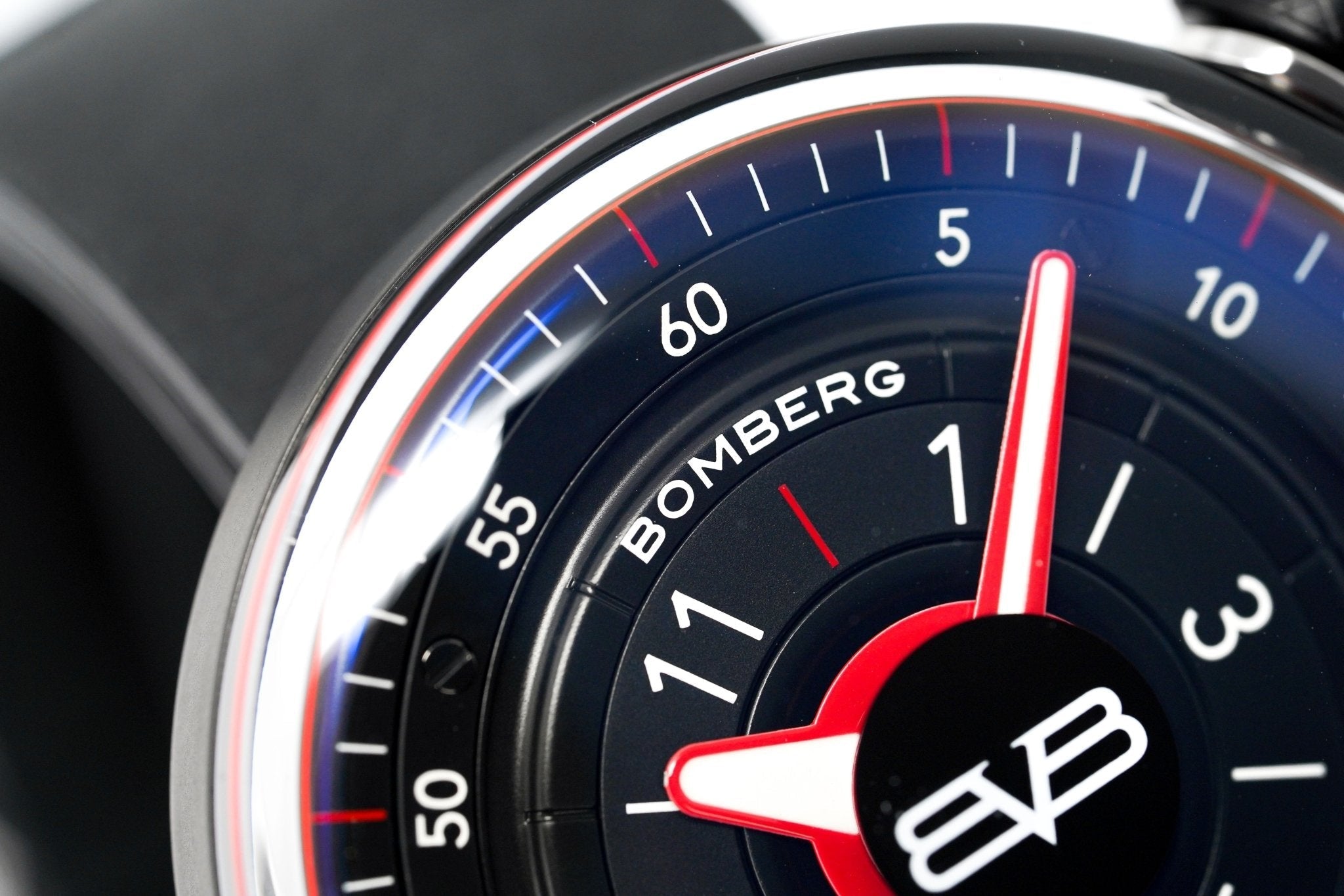 Bomberg Men's Watch BB-01 Black PVD Red wholesalehk.shop