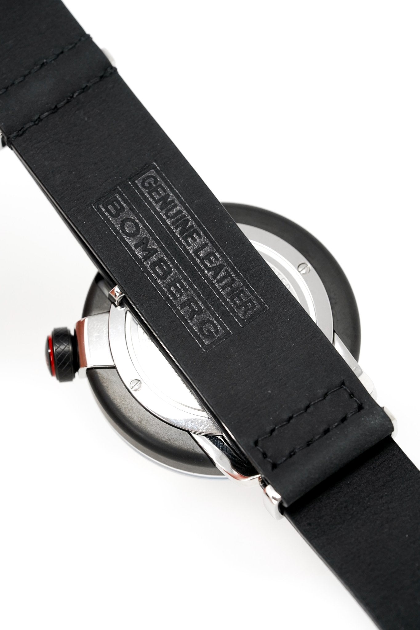 Bomberg Men's Watch BB-01 Black PVD Red wholesalehk.shop