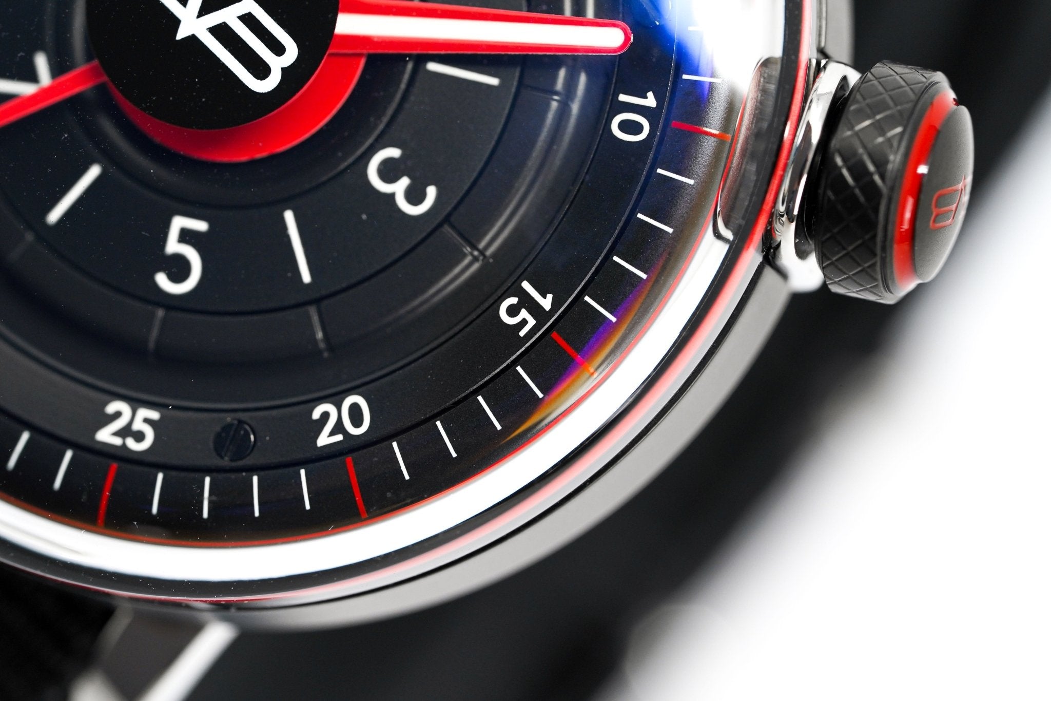 Bomberg Men's Watch BB-01 Black PVD Red wholesalehk.shop