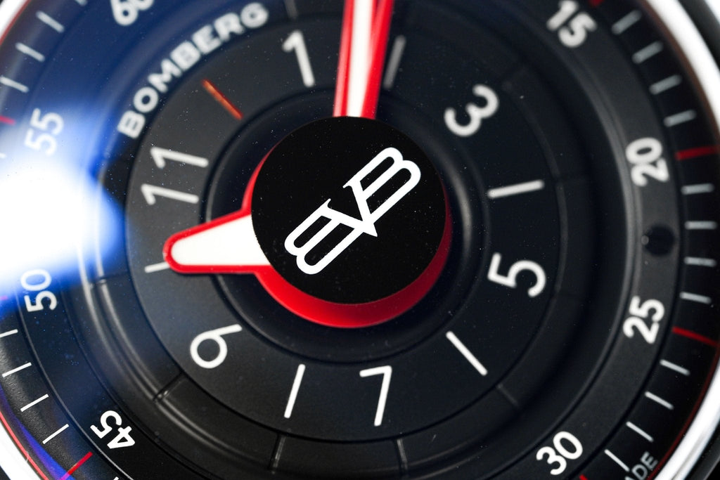 Bomberg Men's Watch BB-01 Black PVD Red wholesalehk.shop