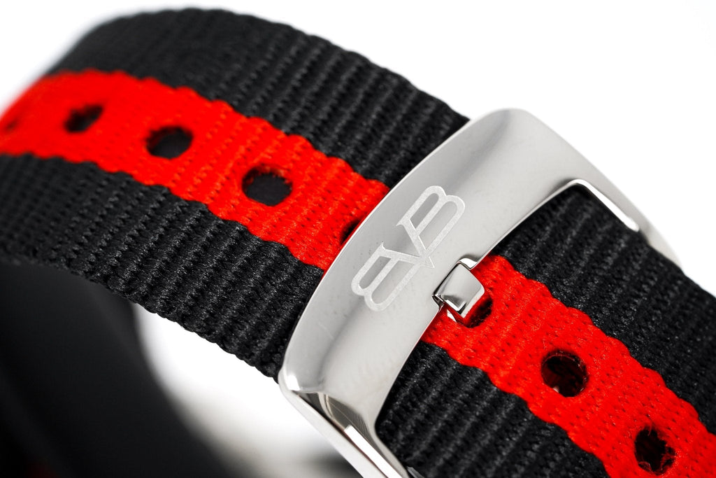 Bomberg Men's Watch BB-01 Black PVD Red wholesalehk.shop