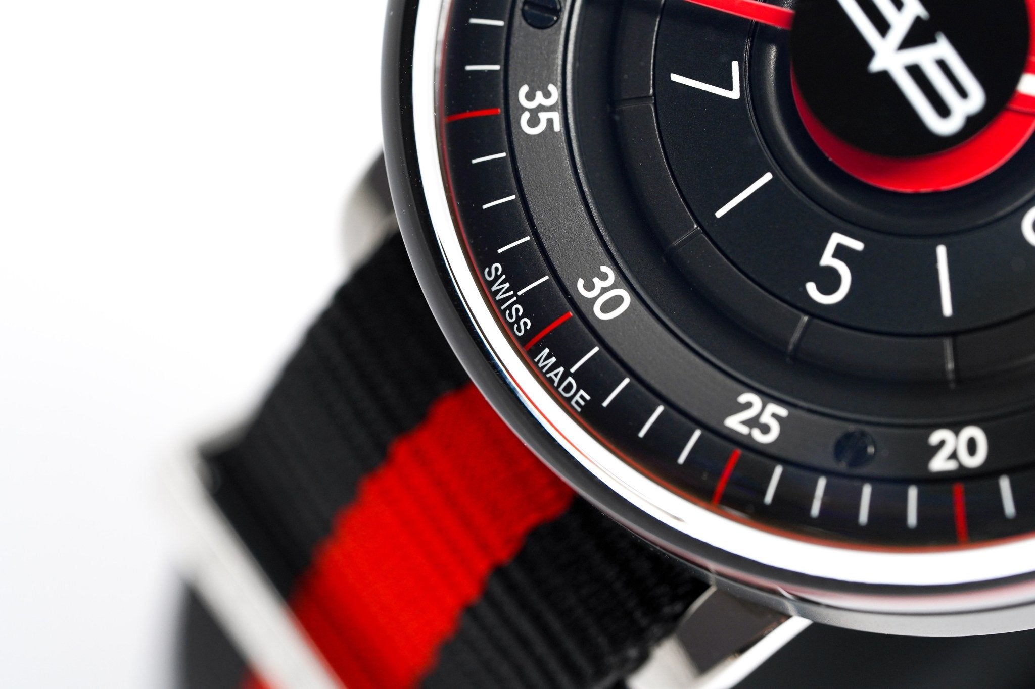 Bomberg Men's Watch BB-01 Black PVD Red wholesalehk.shop