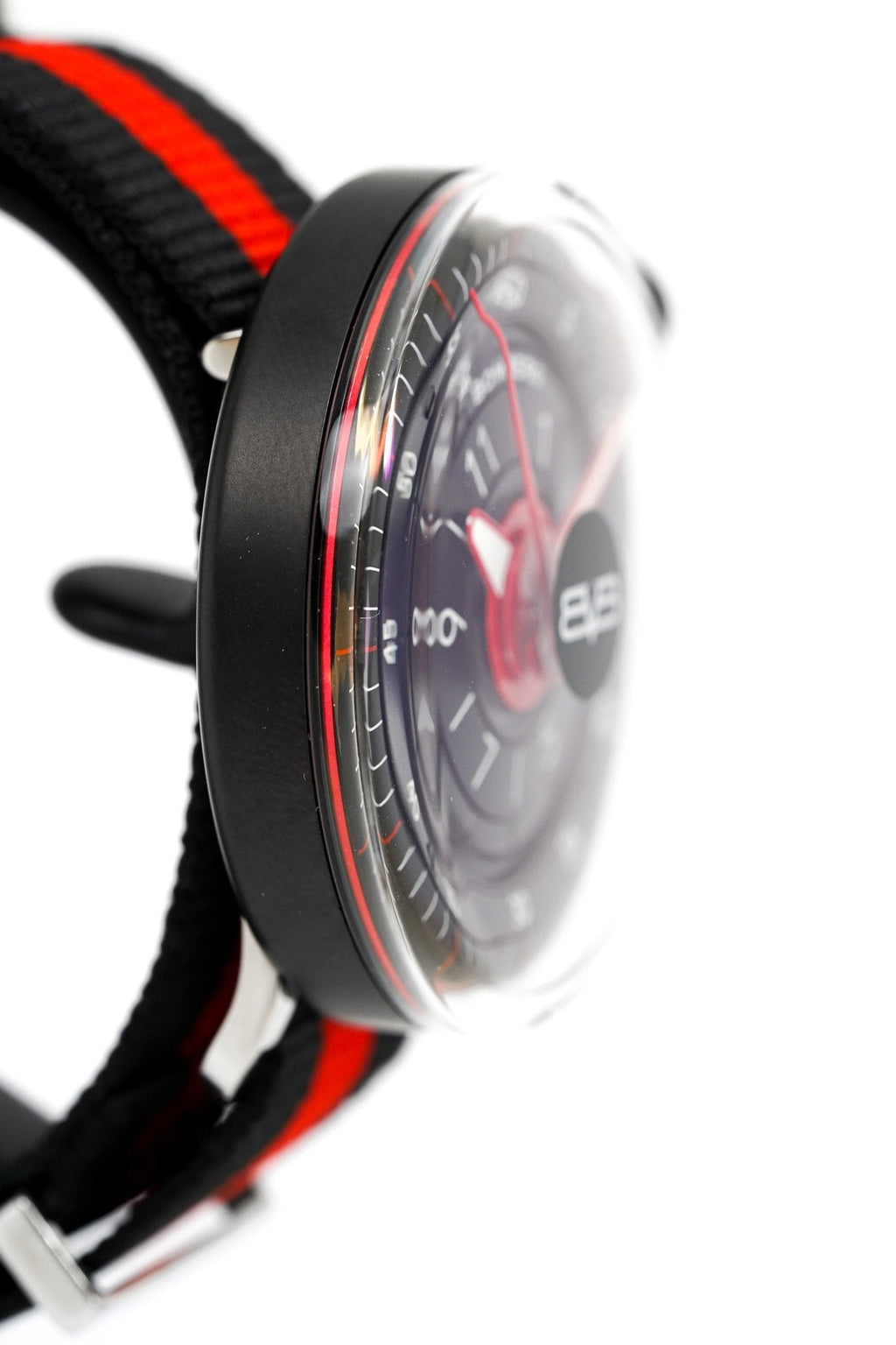 Bomberg Men's Watch BB-01 Black PVD Red wholesalehk.shop