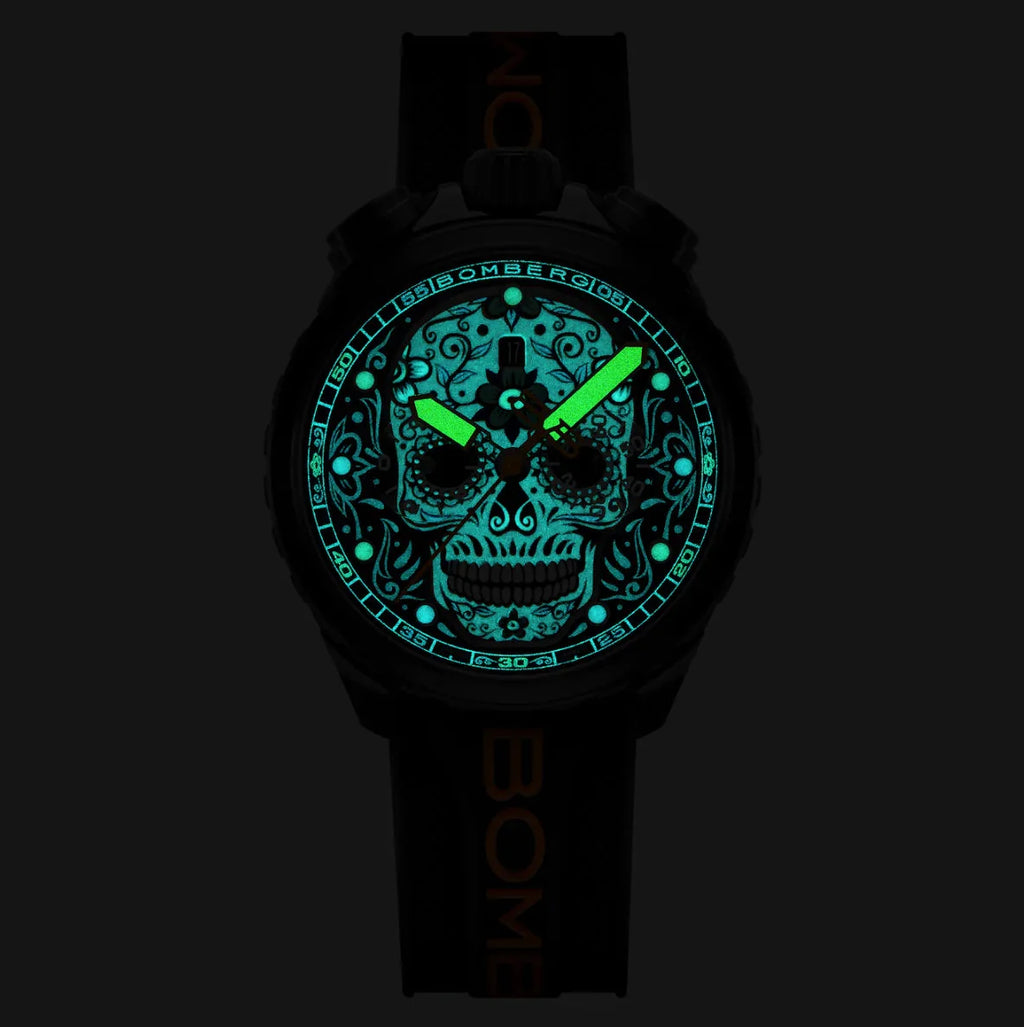 Bomberg Sugar Skull Orange Men's Limited Edition Watch wholesalehk.shop