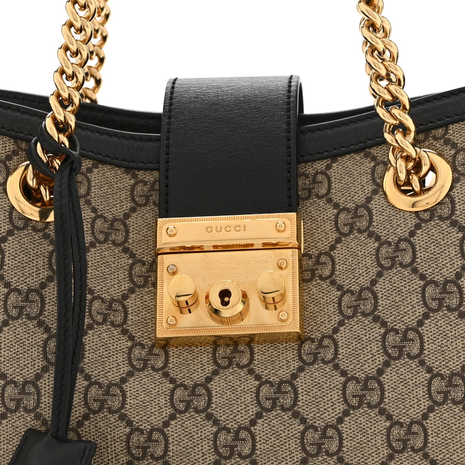 GG Supreme Monogram Small Padlock Tote Black £¨ Direct shipment via from wholesalehk.shop