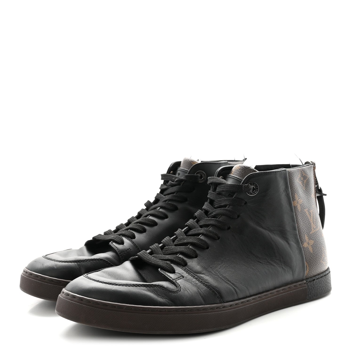 Calfskin Monogram Line-Up Sneaker Boot 6 Black £¨ Direct shipment via from wholesalehk.shop