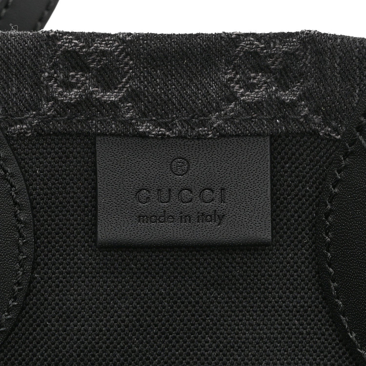 Denim Ophidia GG Monogram Tote Medium Black Grey wholesalehk.shop