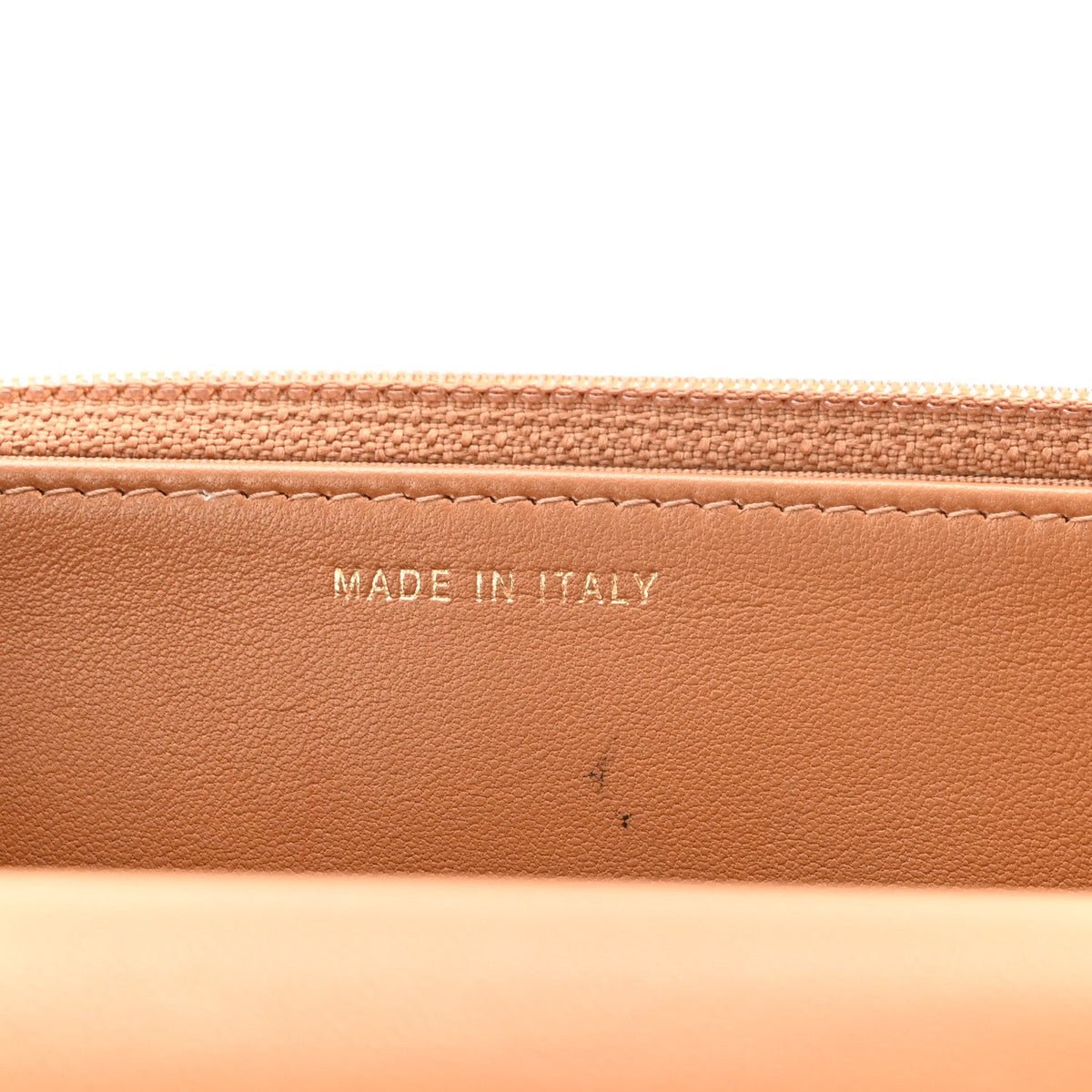 Lambskin Quilted Trendy CC Wallet On Chain WOC Beige wholesalehk.shop