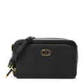 Grained Calfskin Caro Double Pouch Black wholesalehk.shop