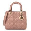 Lambskin Cannage Medium Lady Dior Fard wholesalehk.shop