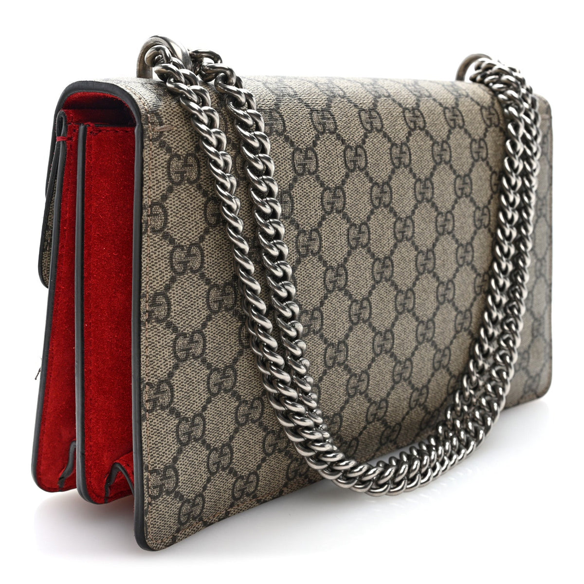 GG Supreme Monogram Small Dionysus Shoulder Bag Red wholesalehk.shop